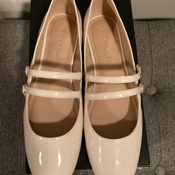 COACH Women's Winley Double Buckle Mary Jane Ballet Flats, size 8 - Picture 6 of 11